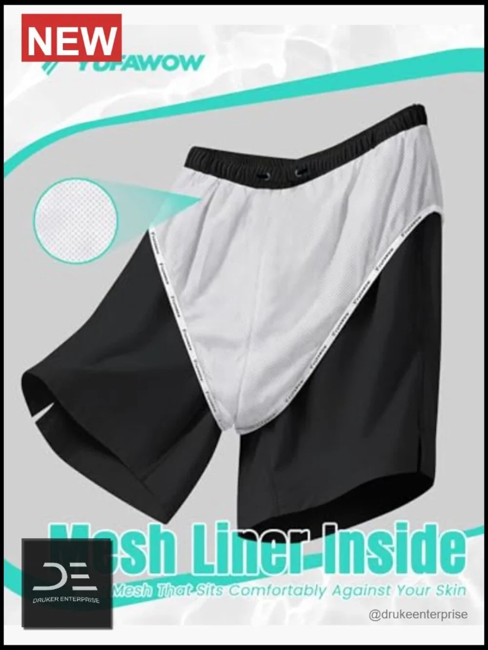 9 Inch Swim Trunks with Mesh Lining Quick Dry Breathable Pockets for Summer